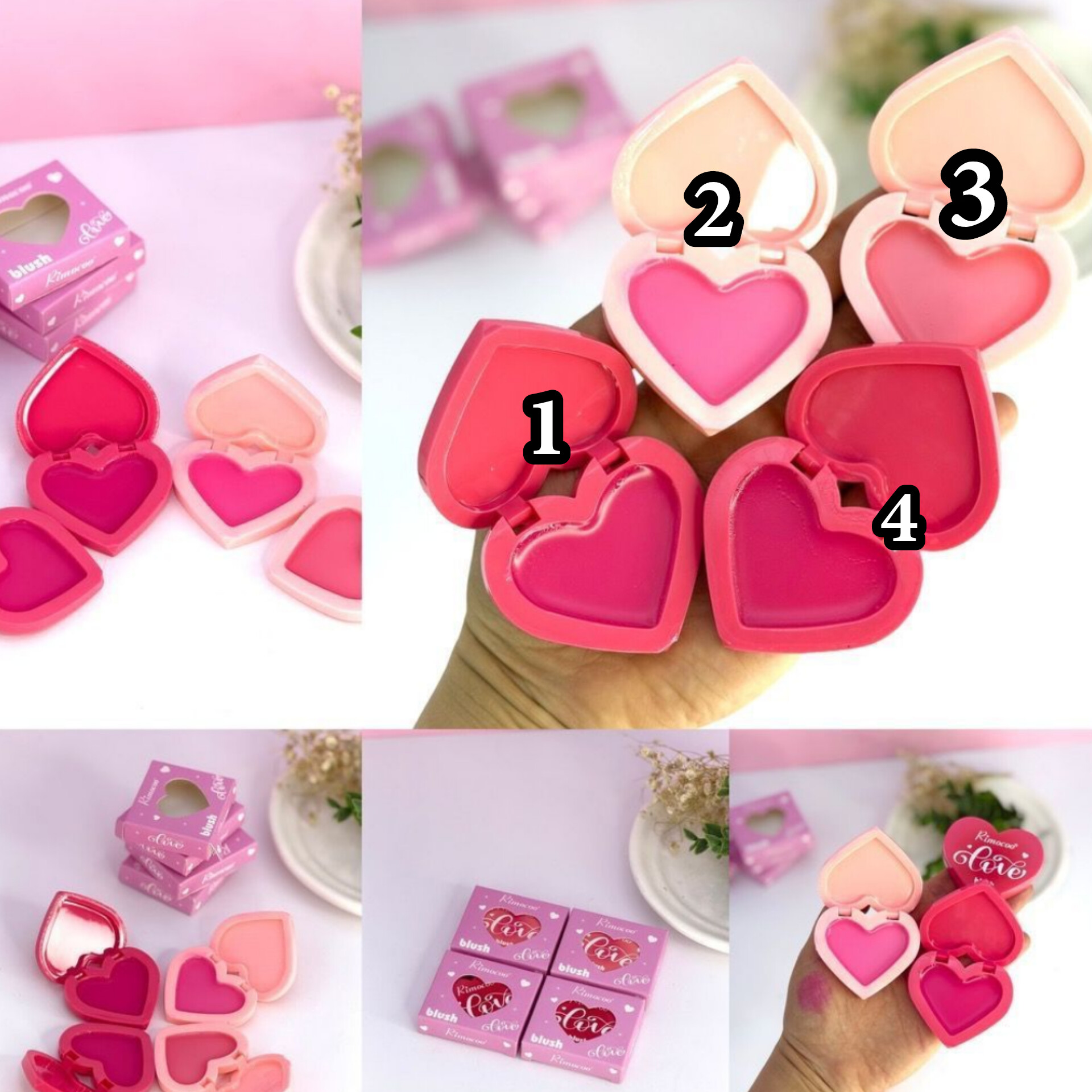 رژ گونه قلبی چرب